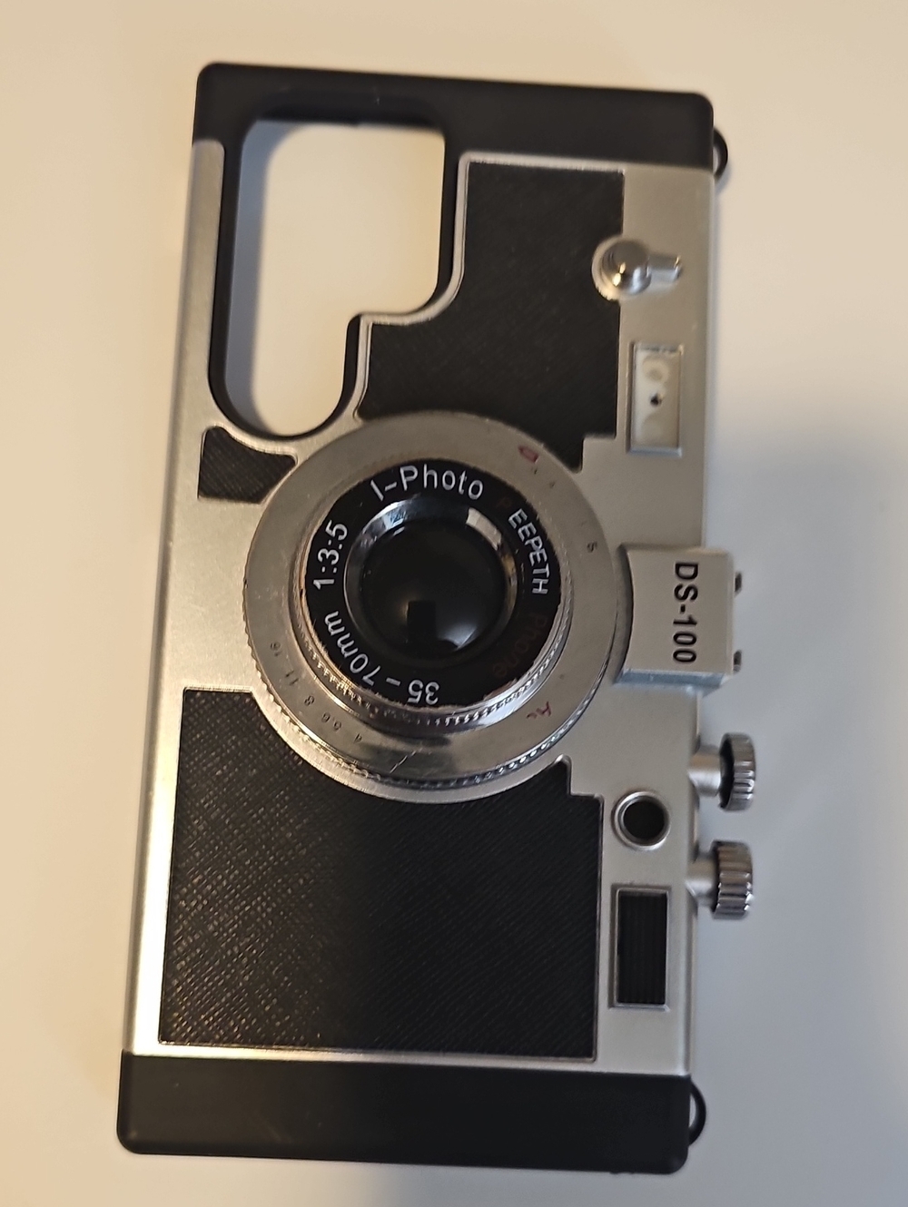 Retro Camera Phone Case with Black Accents